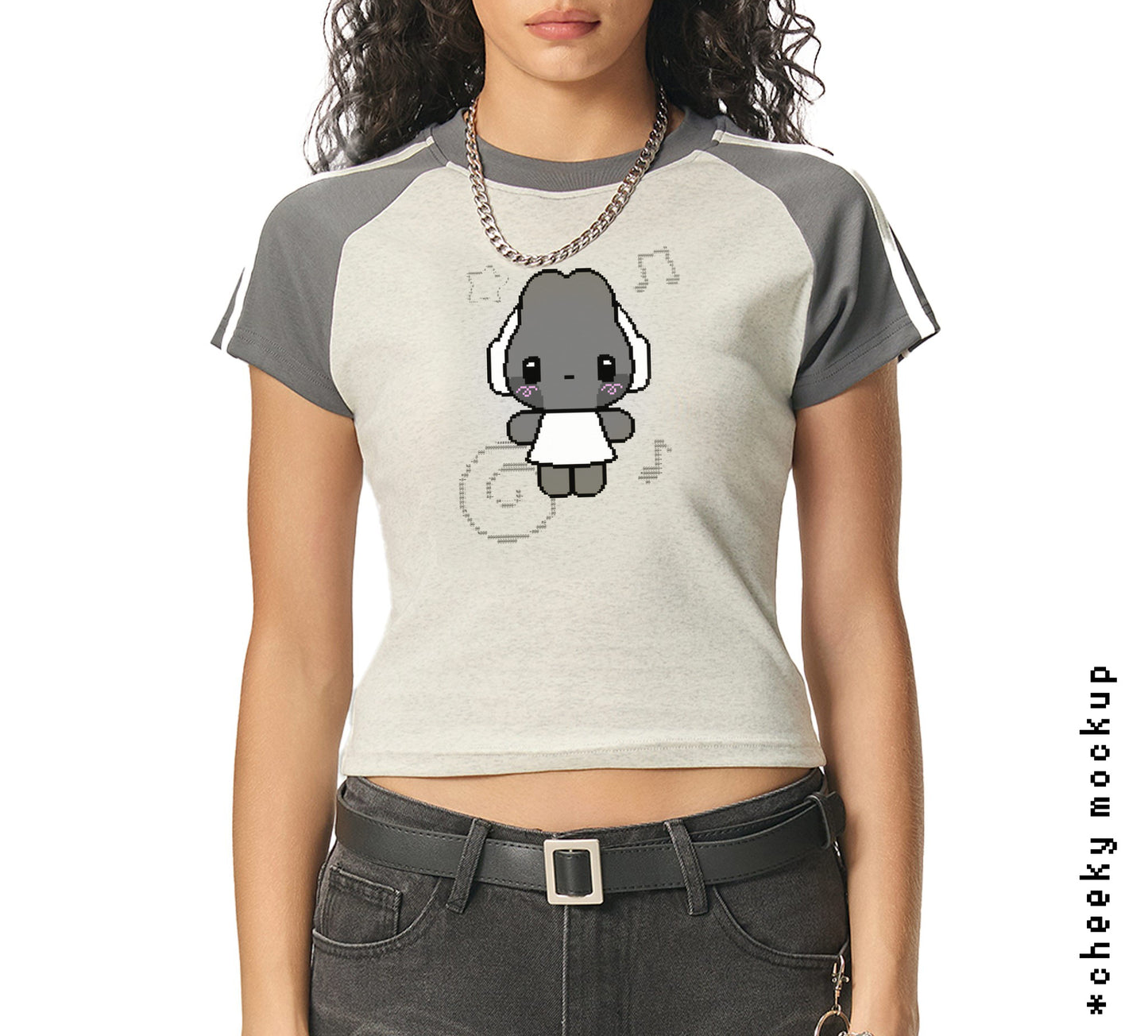Headphone Bunny Tight T-Shirt