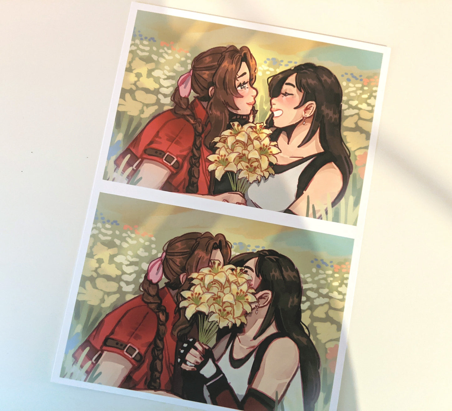 Tifa and Aerith Art Print