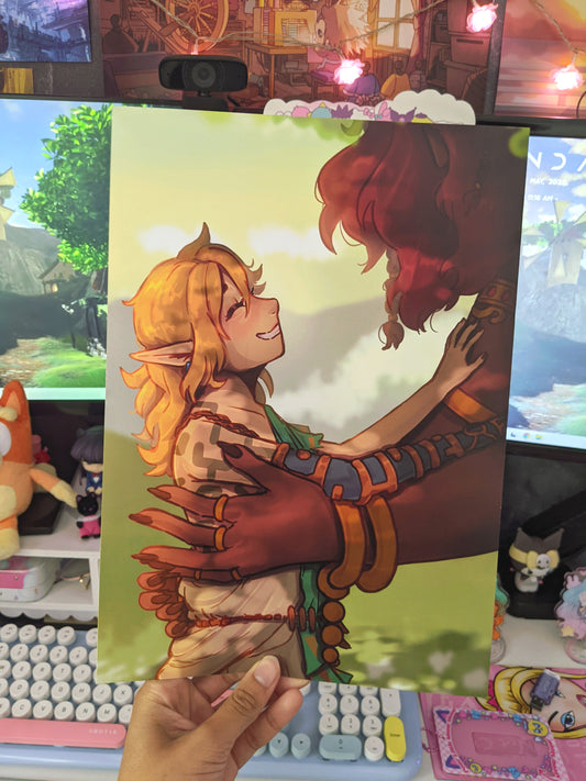 Link and Ganon Art Print