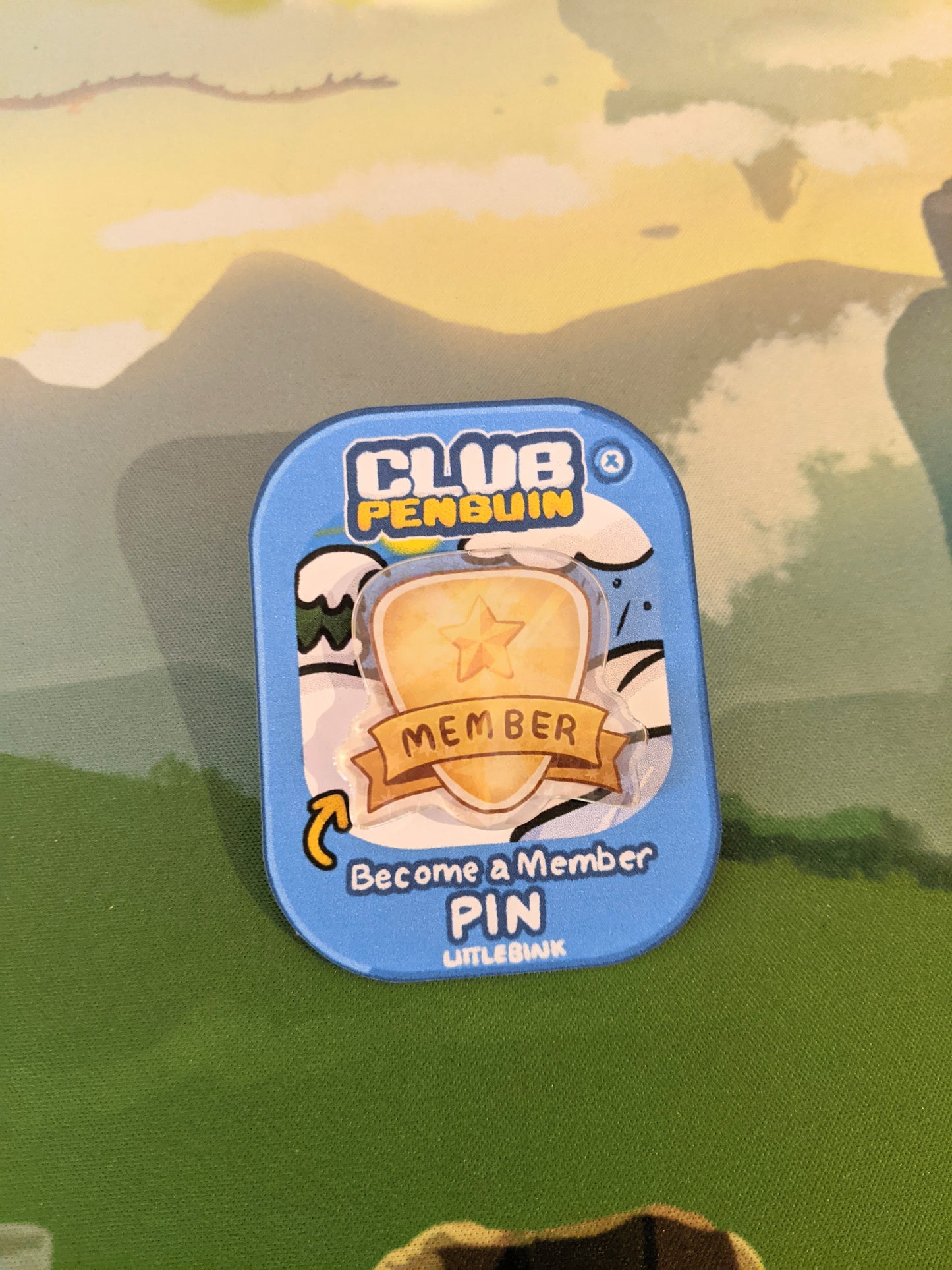 Club Penguin Inspired Membership Pin