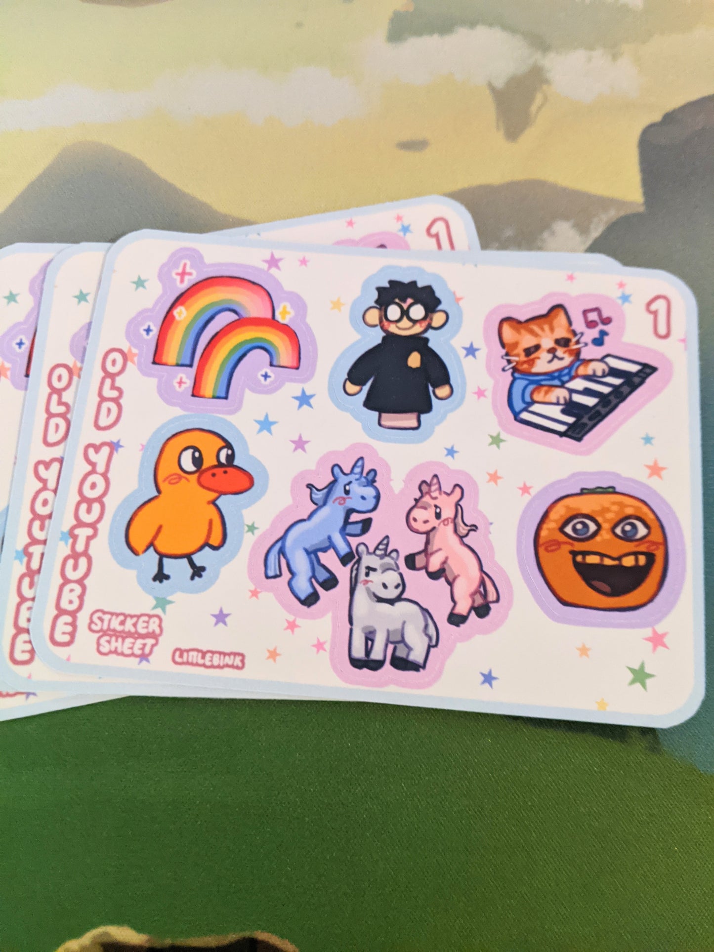 Old Youtube Sticker Sheets