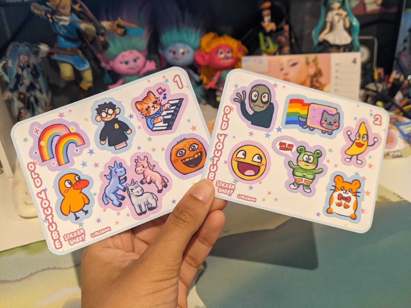 Old Youtube Sticker Sheets