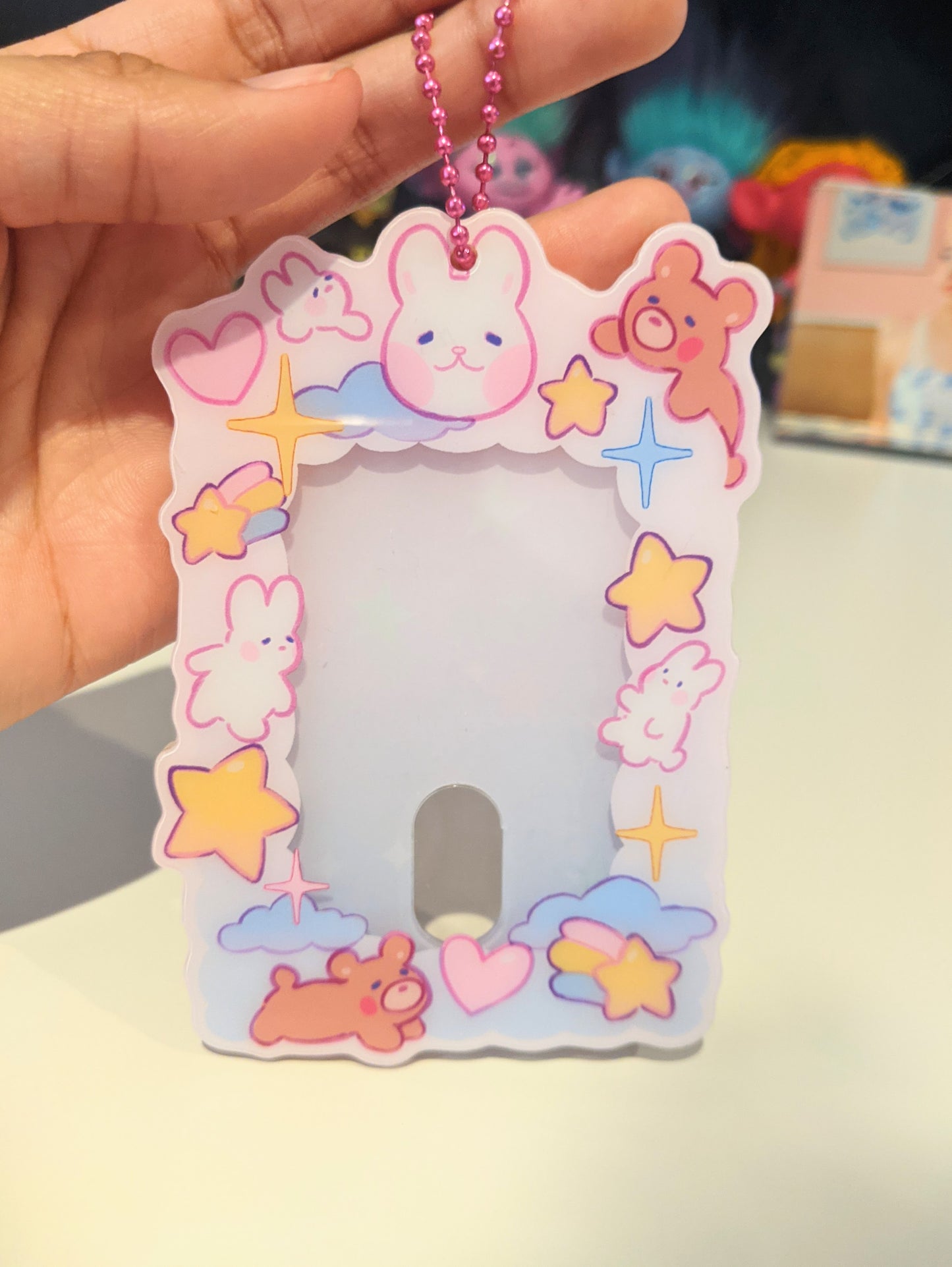 Bunny Dreams Photocard Holder Keychain