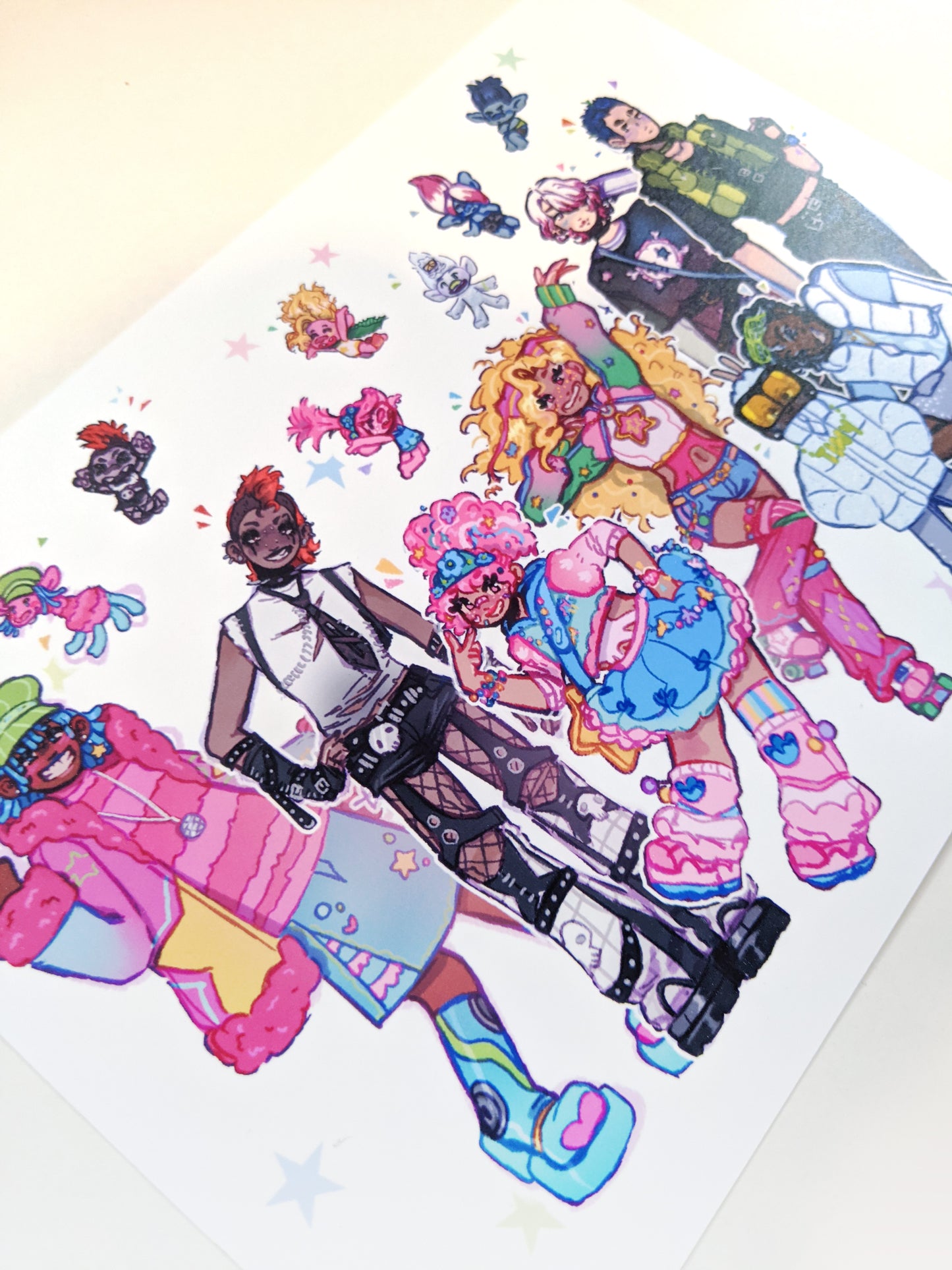 Trolls as Humans Art Print