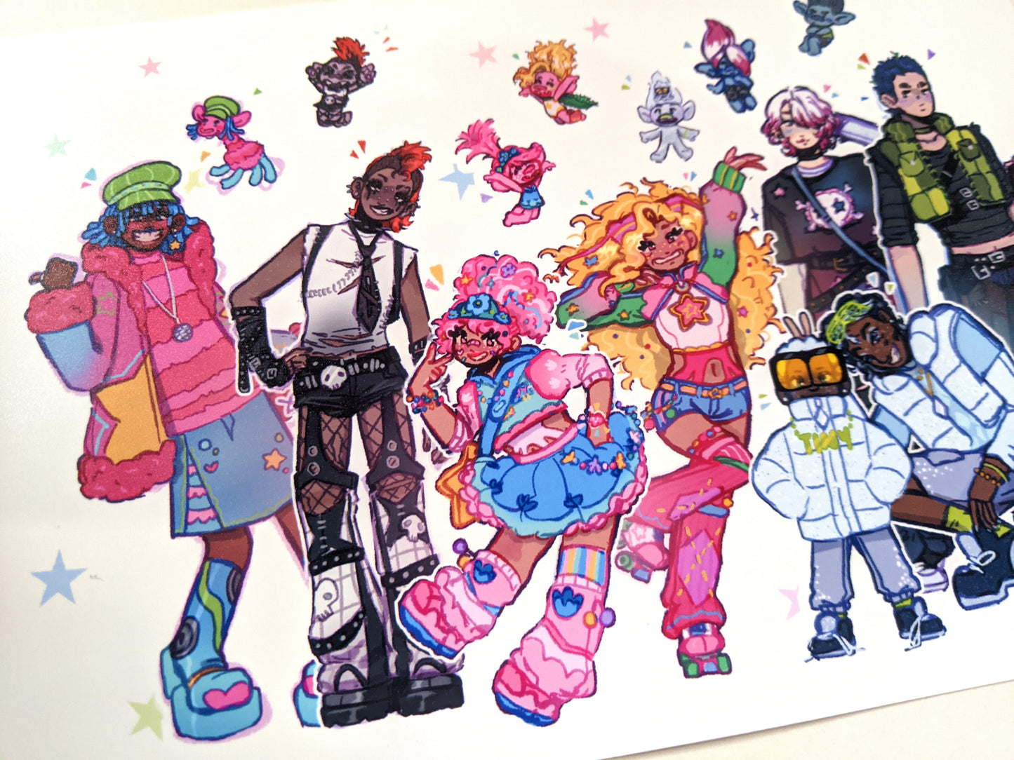 Trolls as Humans Art Print
