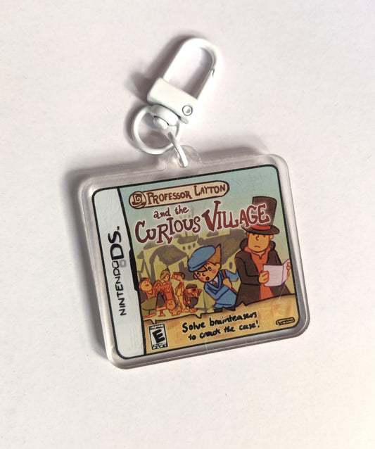 Professor Layton Double-Sided Acrylic Charm
