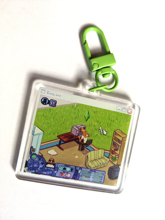 The Sims Double-Sided Acrylic Charm