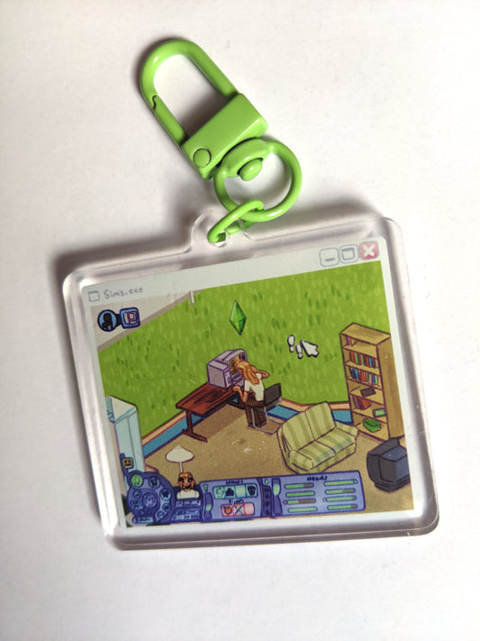 The Sims Double-Sided Acrylic Charm