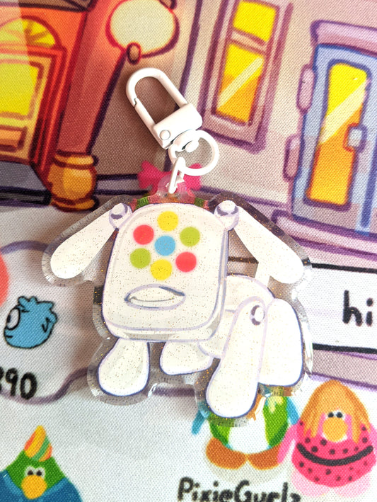 iDog Double-Sided Acrylic Charm