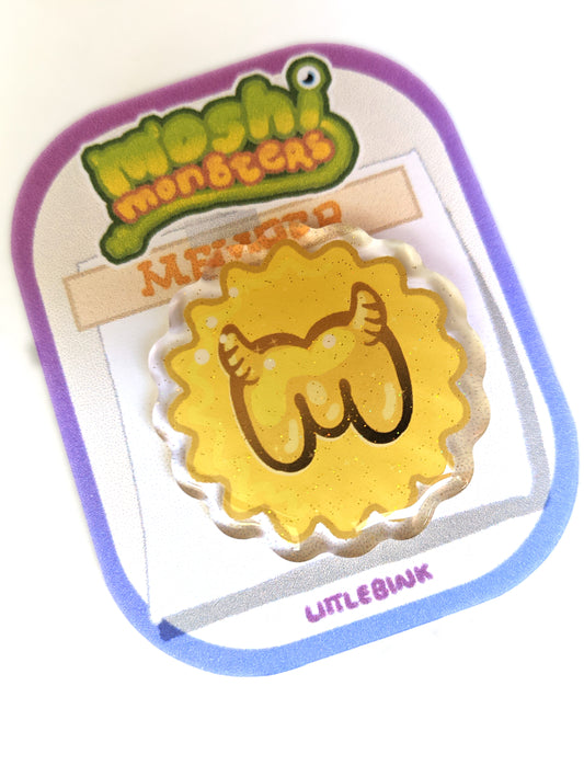 Moshi Monsters Inspired Membership Pin