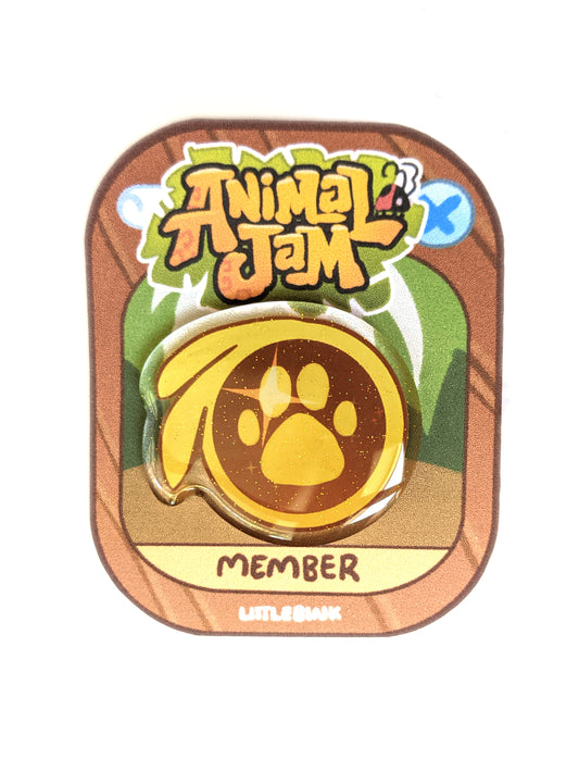 Animal Jam Inspired Membership Pin
