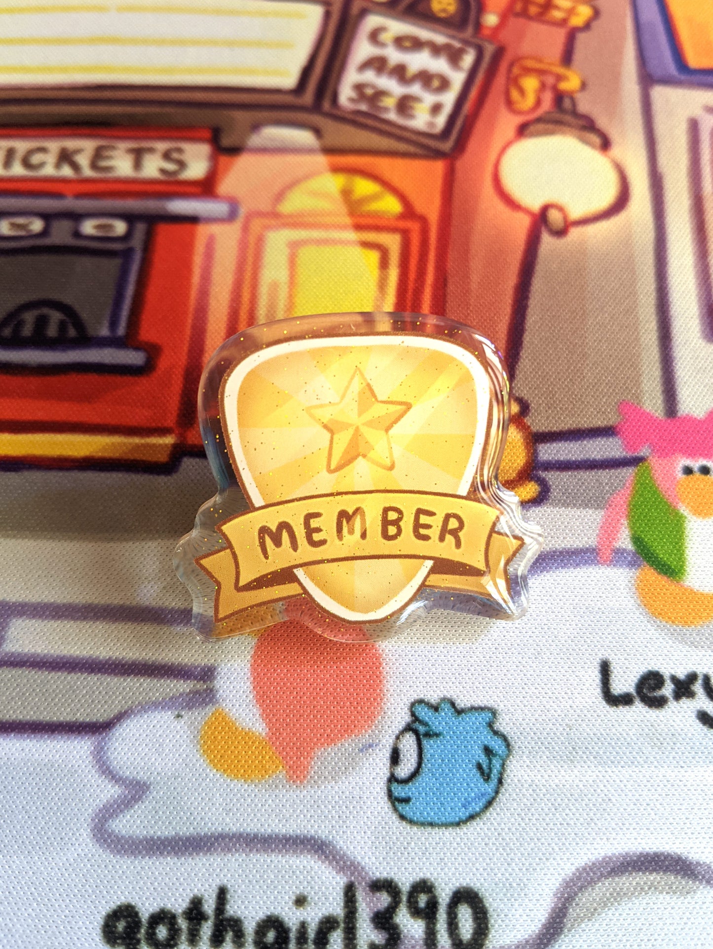 Club Penguin Inspired Membership Pin