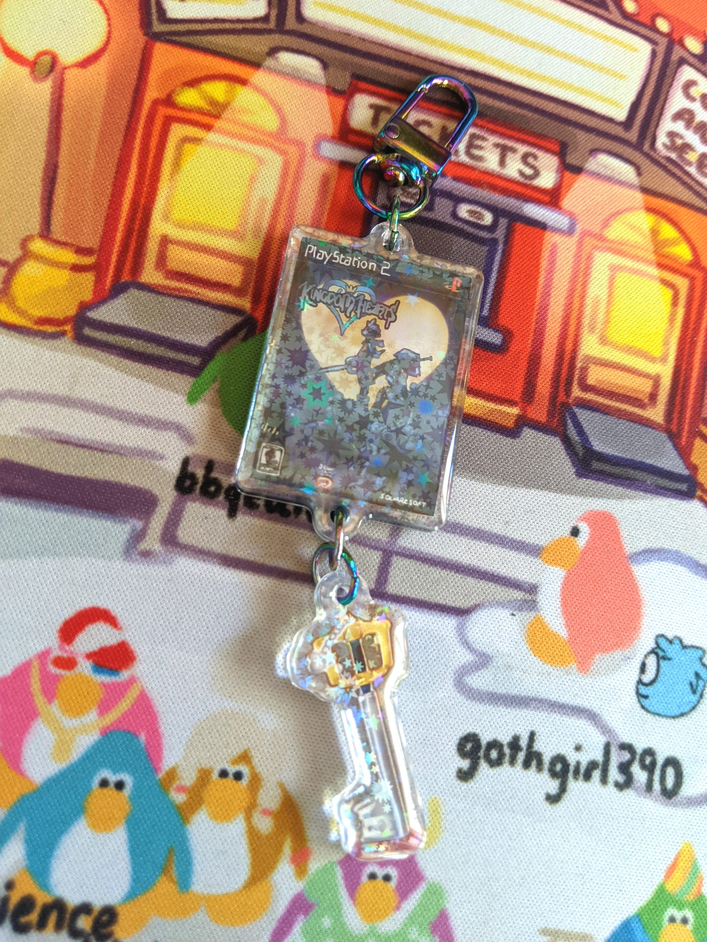 Kingdom Hearts Double-Sided Acrylic Charm