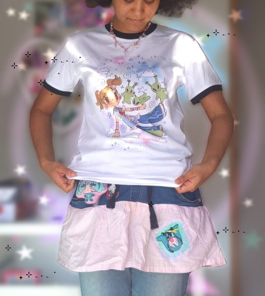 Space Meeting Unisex Ringer Tee