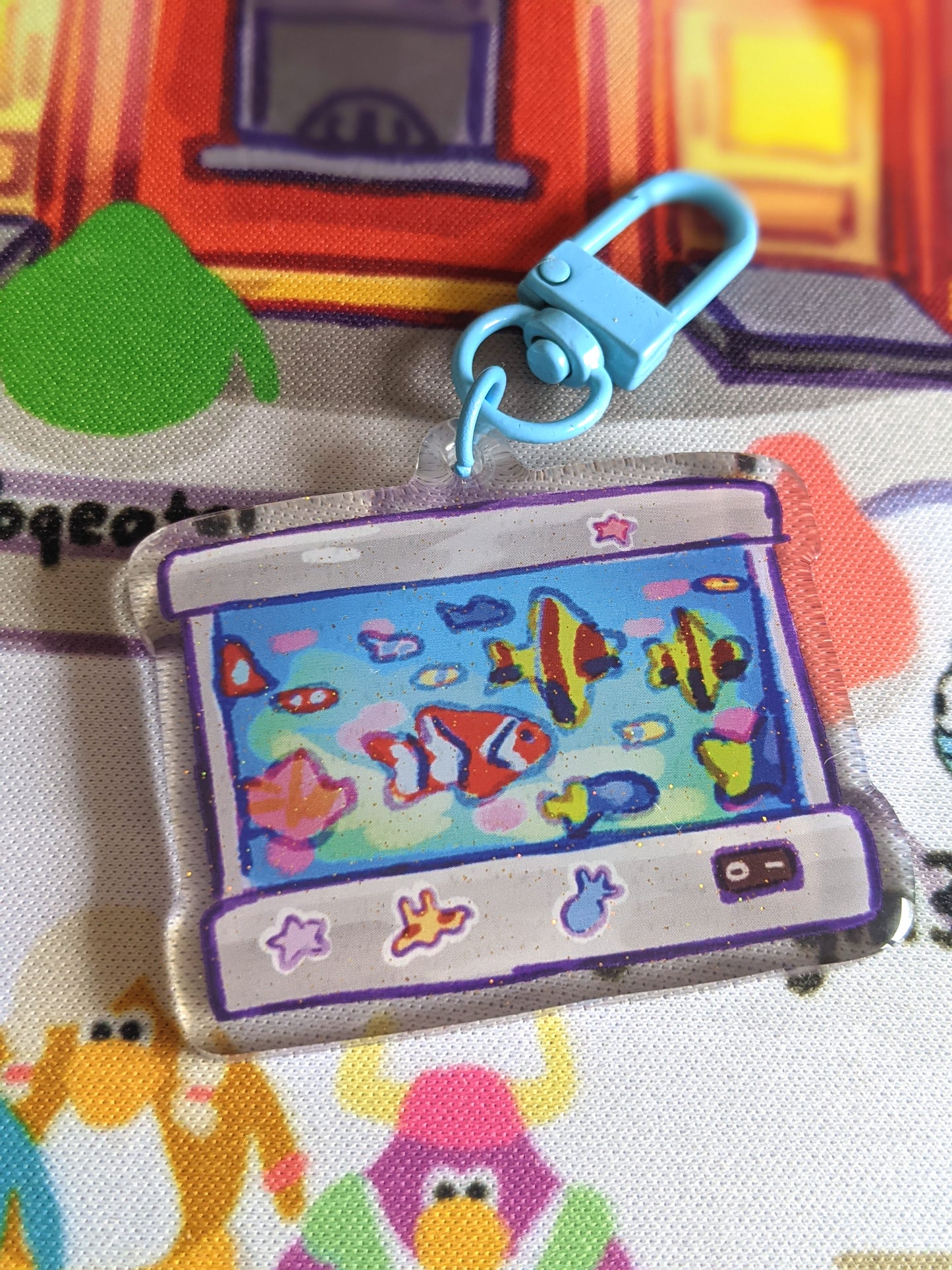 Fishy Lamp Double-Sided Acrylic Charm