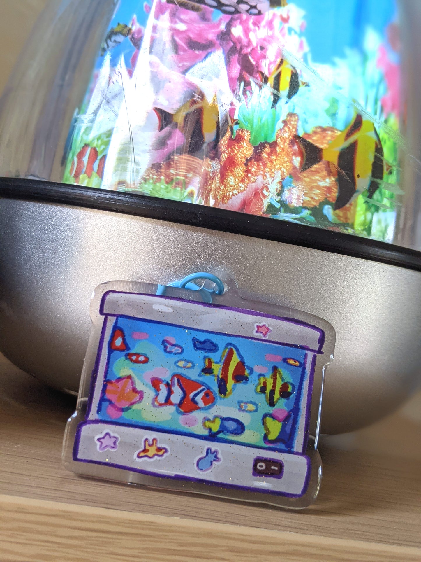 Fishy Lamp Double-Sided Acrylic Charm