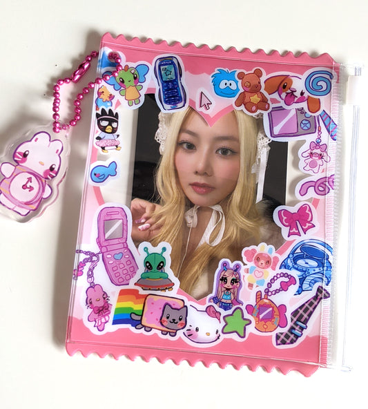 Heart Frame PVC Ziplock Pouch