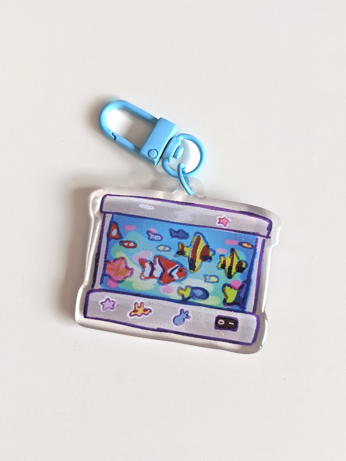 Fishy Lamp Double-Sided Acrylic Charm