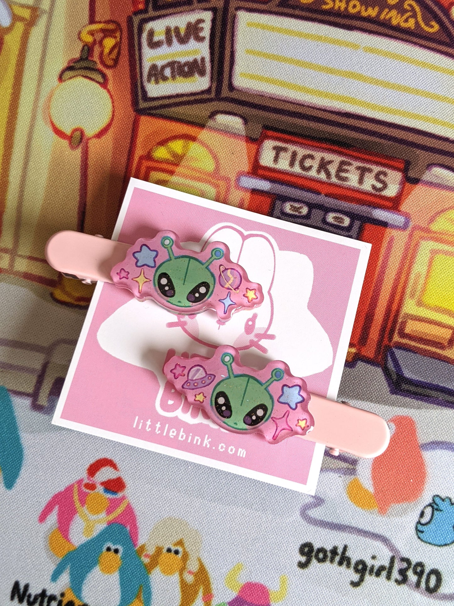 Alien Hair Clips