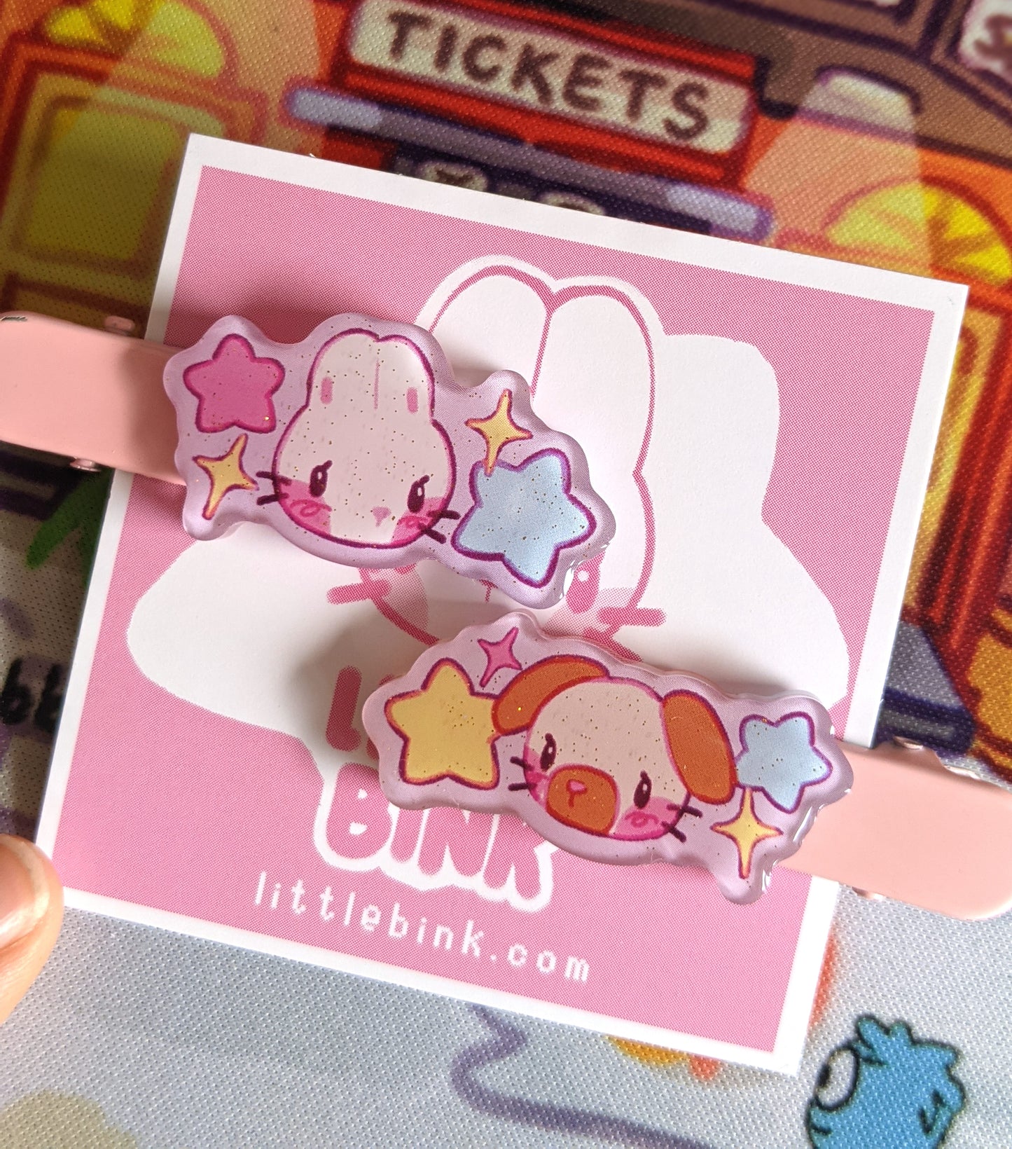 Bunny and Puppy Hair Clips