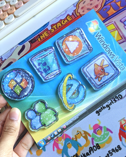 Windows Vista Pin Set