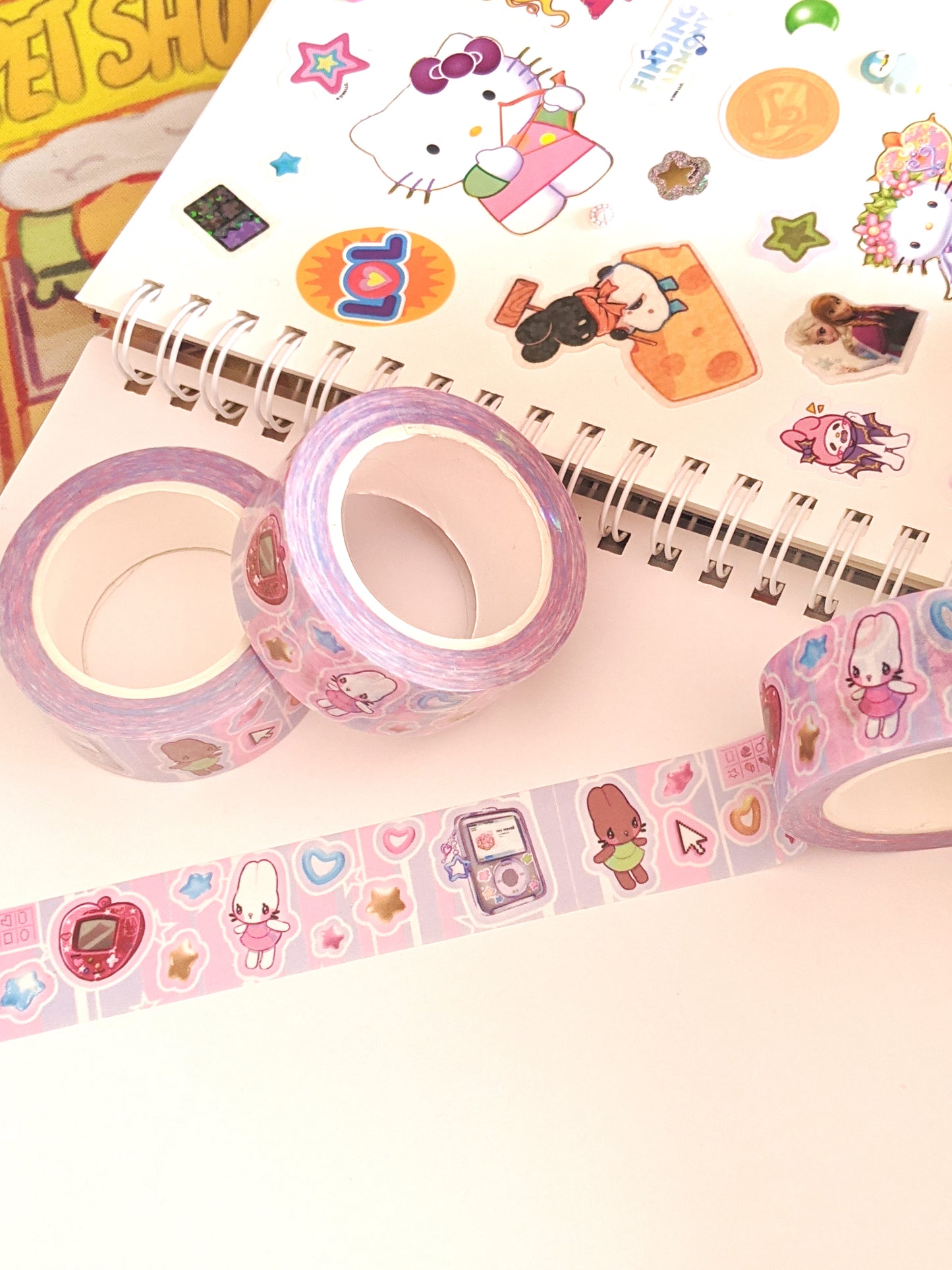 Y2K Bunnies Washi Tape