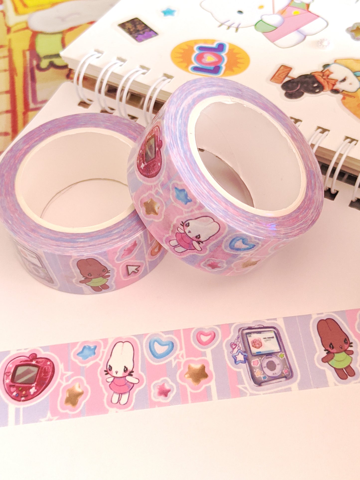 Y2K Bunnies Washi Tape