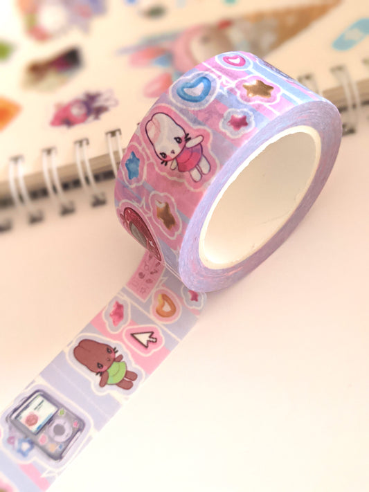 Y2K Bunnies Washi Tape