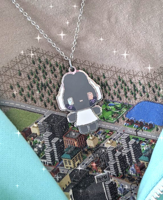 Headphone Bunny Necklace