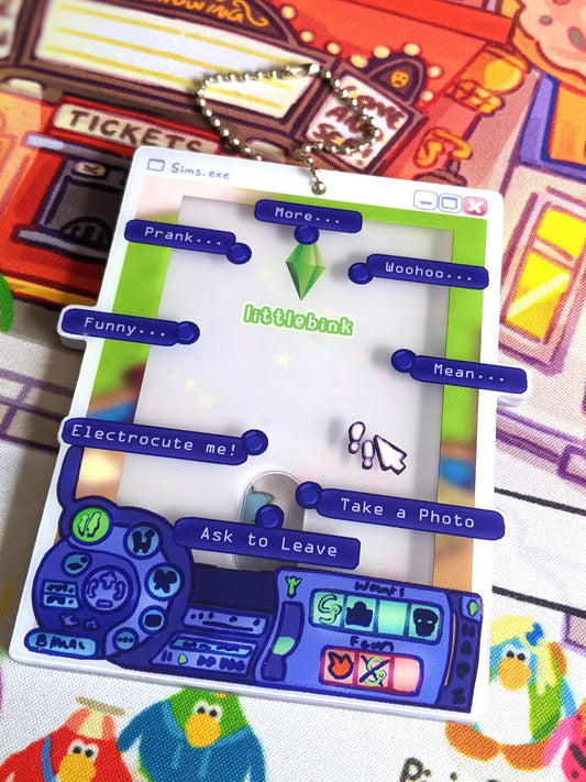 Sims 2 Photocard Holder Keychain