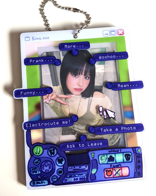 Sims 2 Photocard Holder Keychain