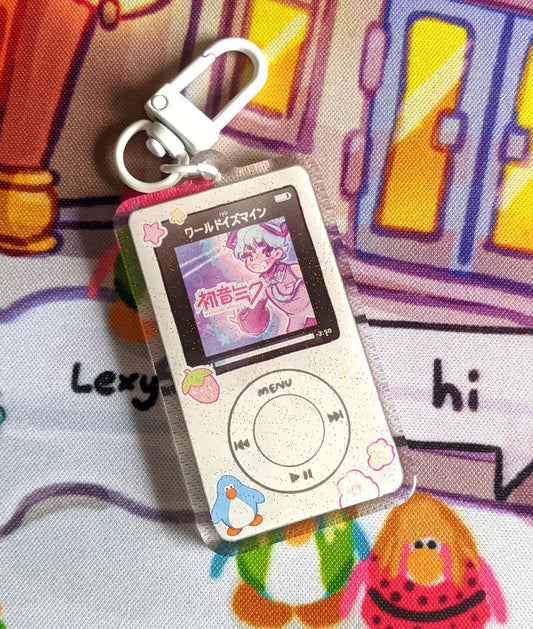 Miku Ipod Double-Sided Acrylic Charm