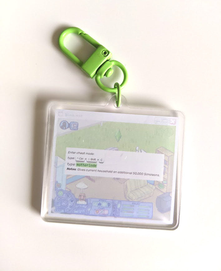 The Sims Double-Sided Acrylic Charm