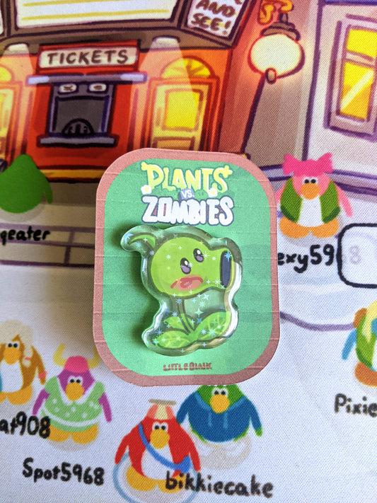Peashooter Plant vs Zombies Pin