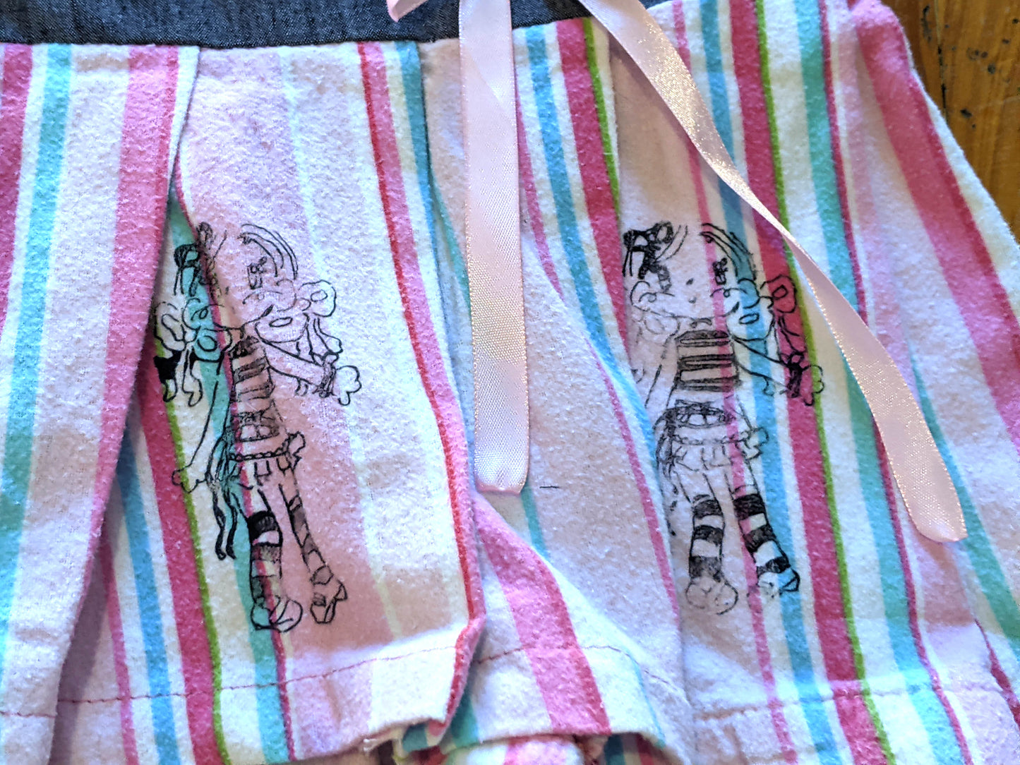 Bow Girl Striped Skirt