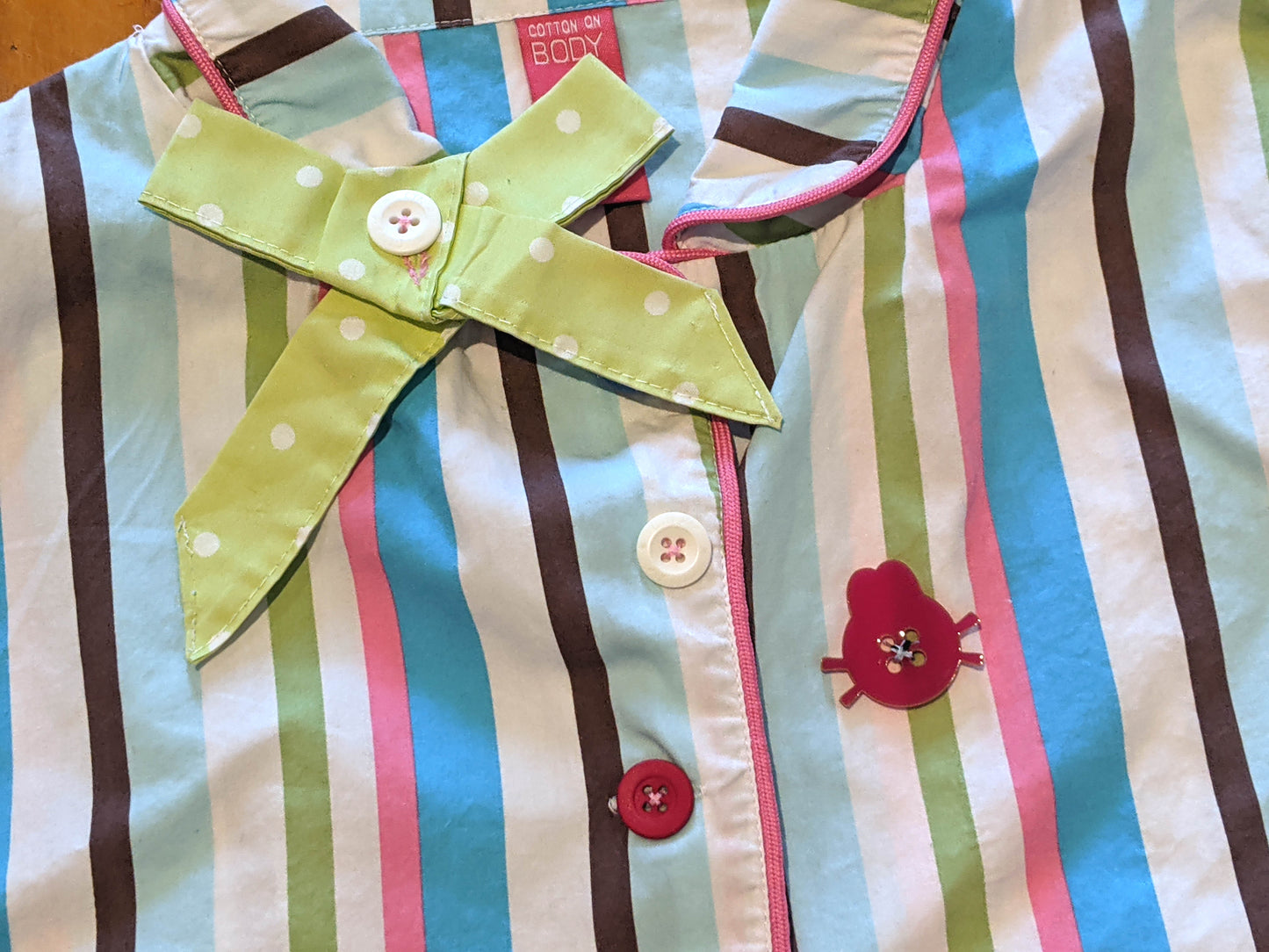 Circus Striped Cropped Blouse