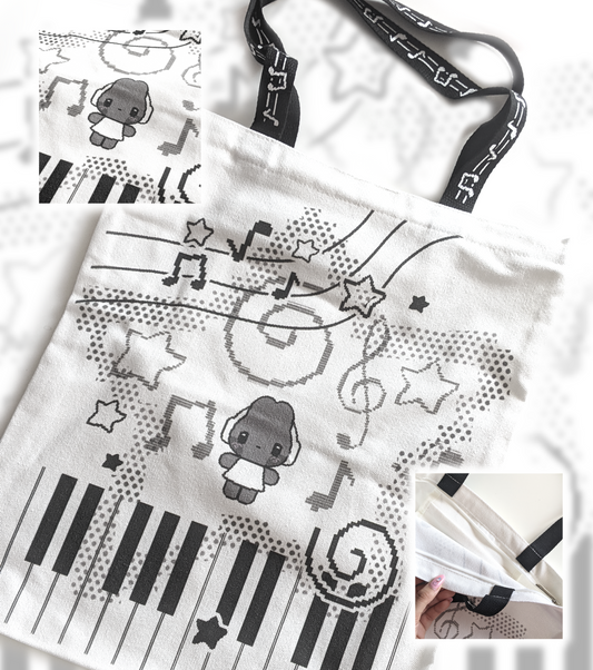 Headphone Bunny World Tote Bag