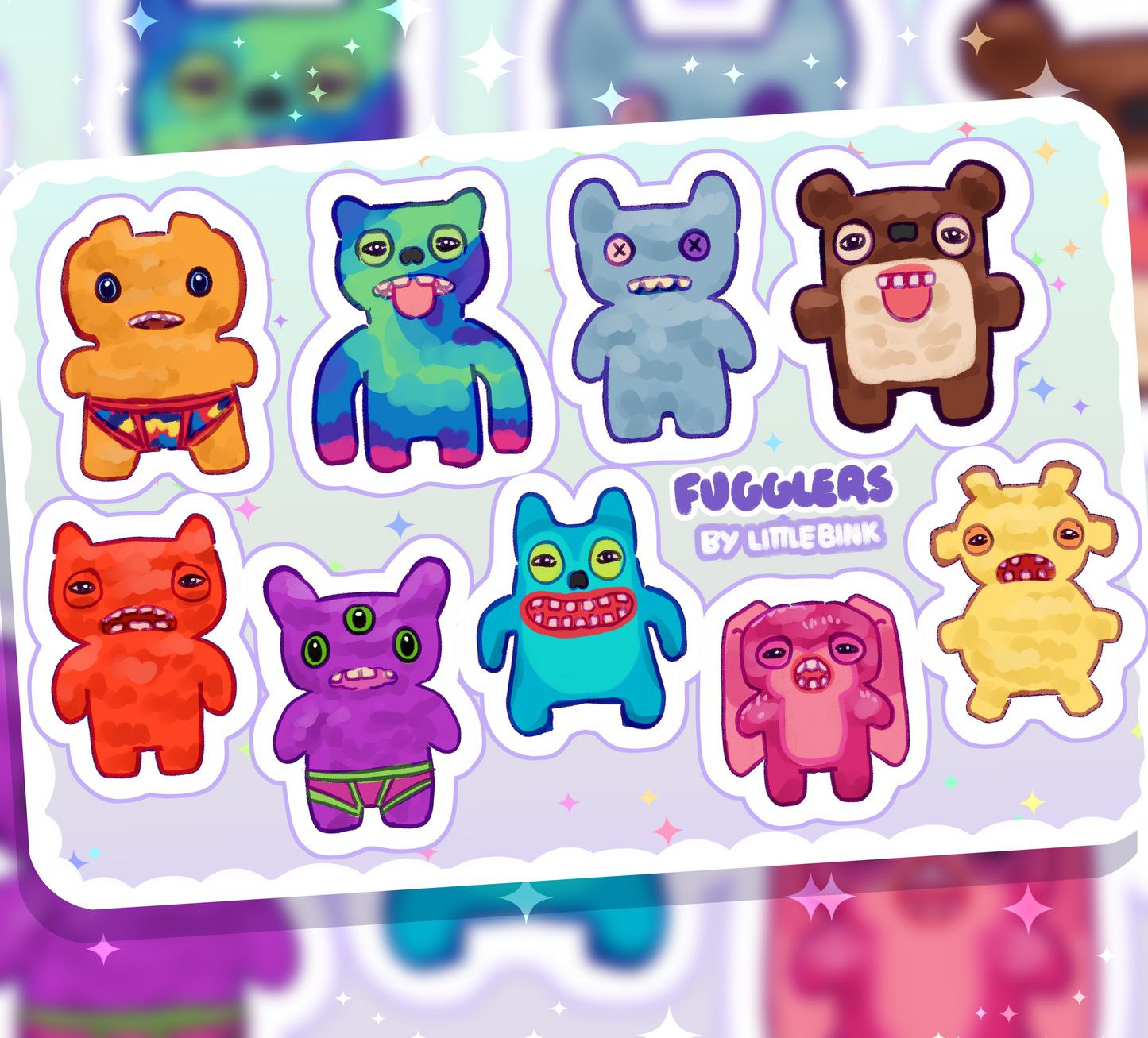 Fuggler Friends Sticker Sheet