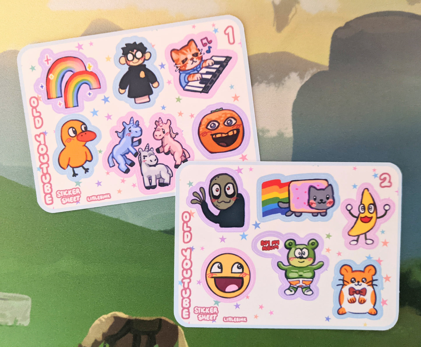 Old Youtube Sticker Sheets