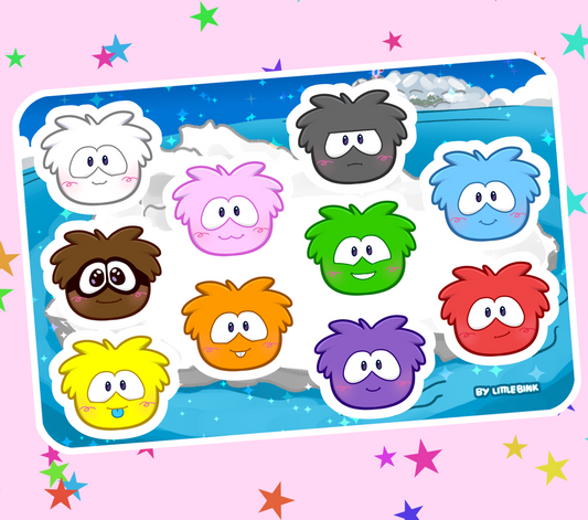 Puffle Sticker Sheet