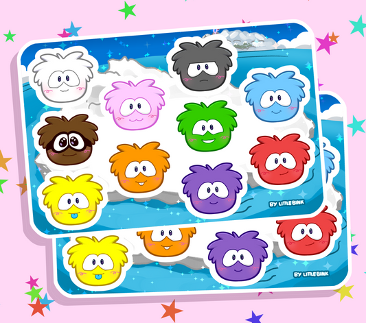 Puffle Sticker Sheet