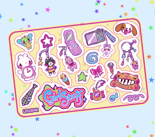 GirlyStuff Sticker Sheet