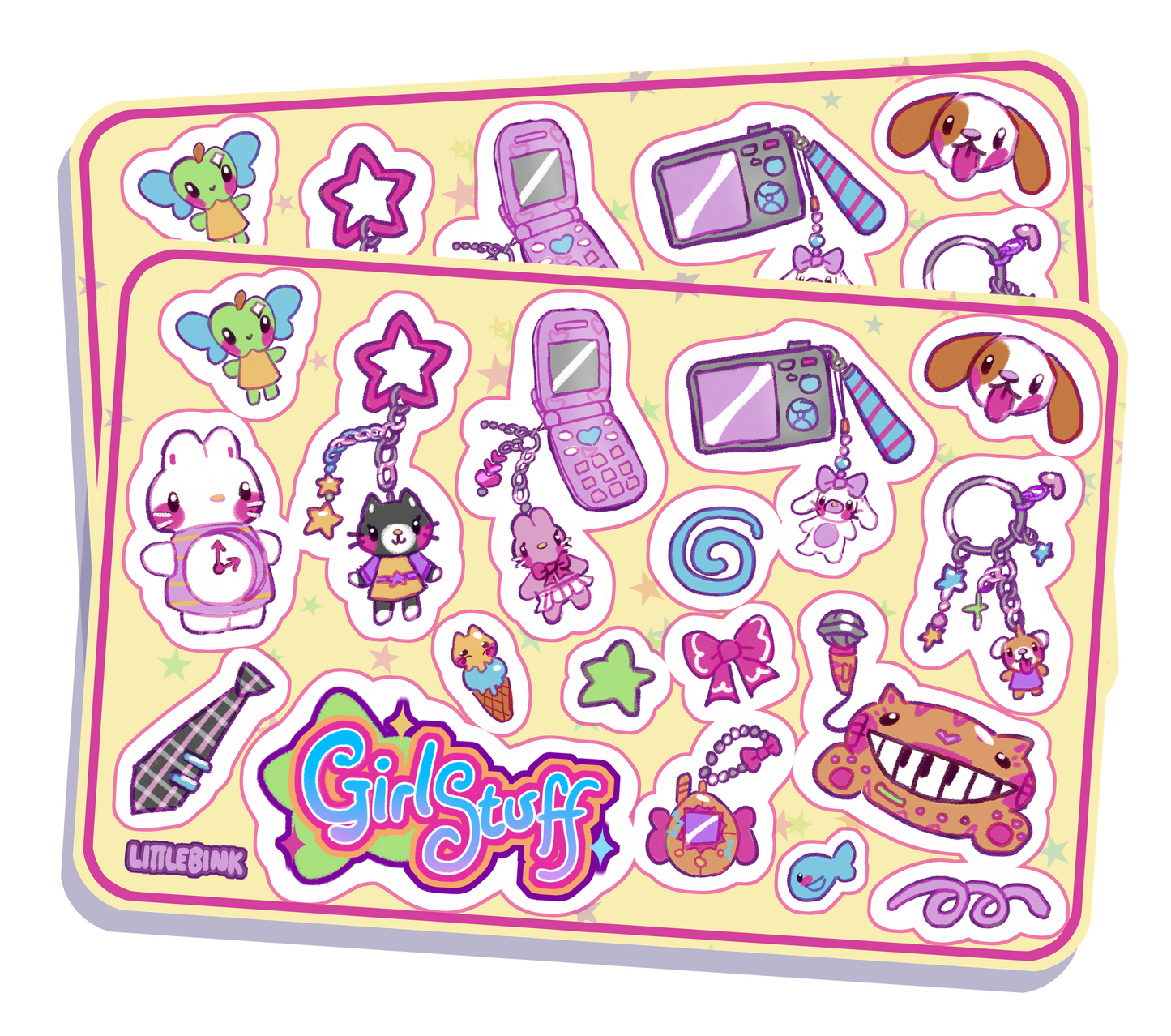 GirlyStuff Sticker Sheet