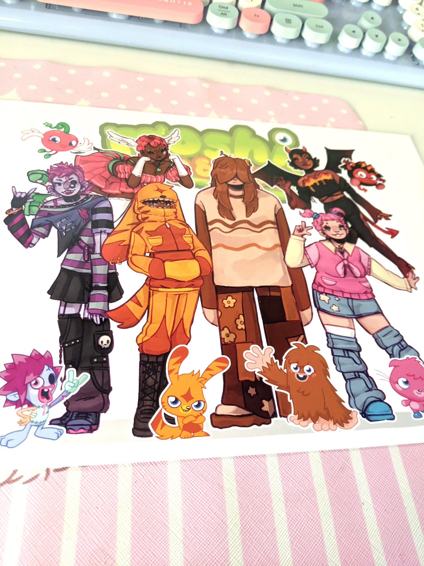 Moshi Monsters Art Print