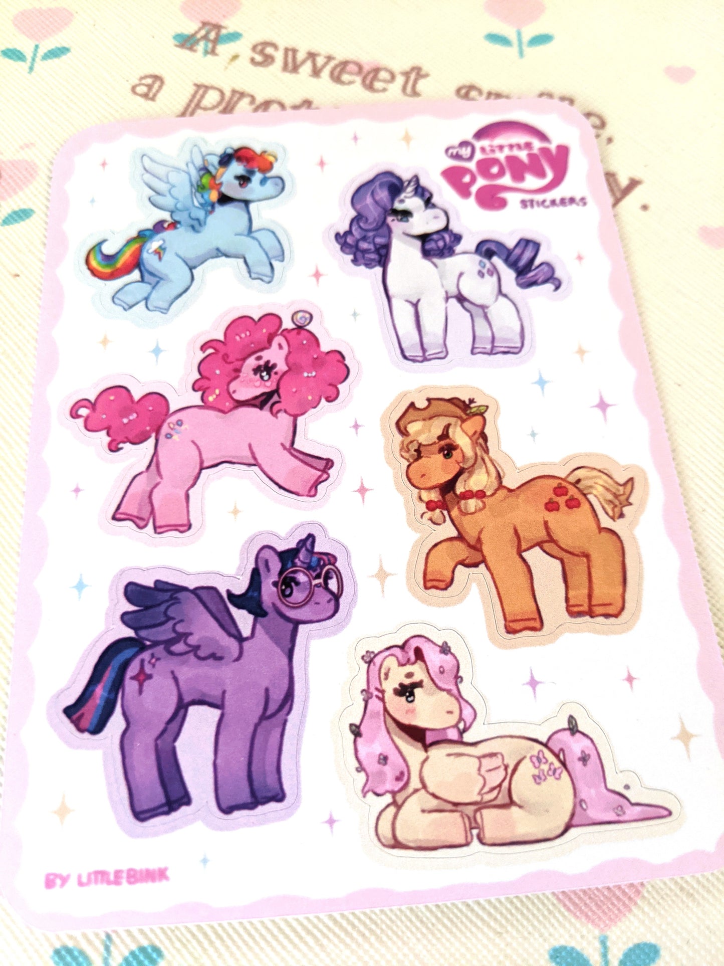 My Little Pony Sticker Sheet