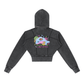 I Love Life Vintage Washed Cropped Fleece Hoodie