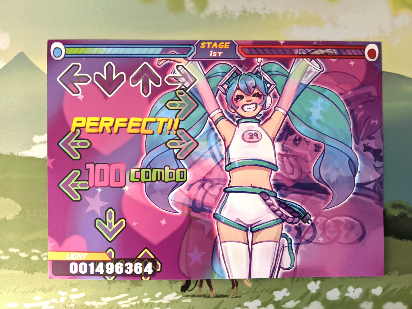 Miku DDR Art Print