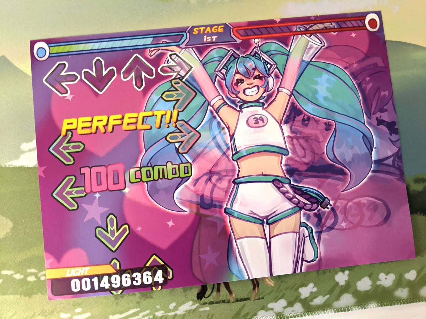 Miku DDR Art Print