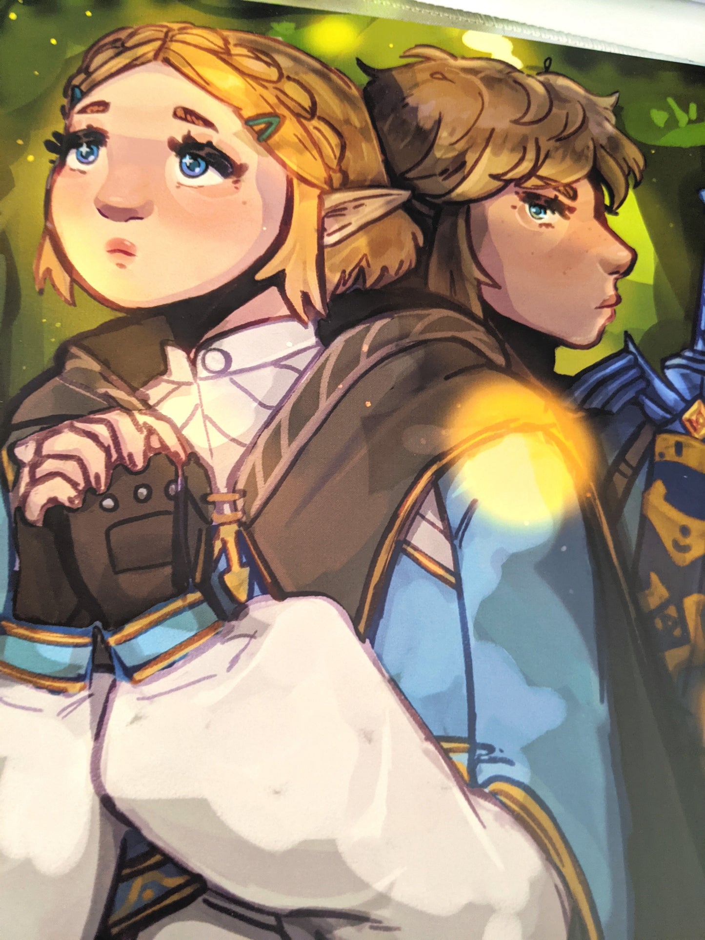 Link and Zelda Art Print – littlebink