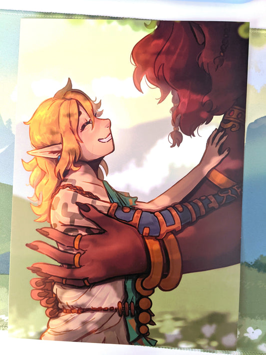 Link and Ganon Art Print